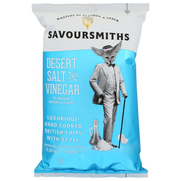 SAVOURSMITHS: Desert Salt and Vinegar Chips, 5.29 oz