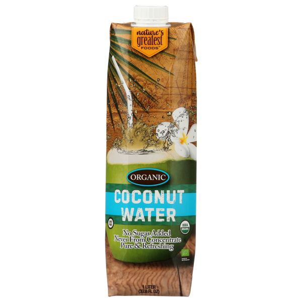 NATURES GREATEST FOODS: Organic Water Coconut, 1 lt