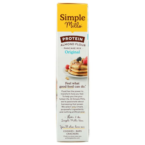 SIMPLE MILLS: Almond Flour Original Protein Pancake Mix, 10.4 oz