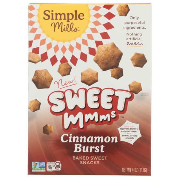 SIMPLE MILLS: Cinnamon Burst Sweet Mmms Cookies, 4 oz