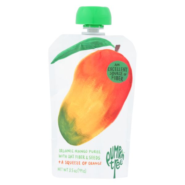 PUMPKIN TREE: Organic Mango Puree Plus A Squeeze Of Orange, 3.5 oz