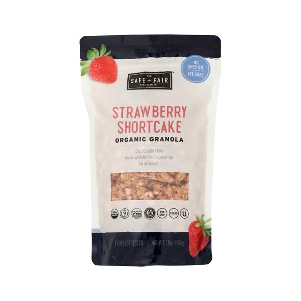 THE SAFE AND FAIR FOOD COMPANY: Strawberry Shortcake Organic Granola, 10 oz