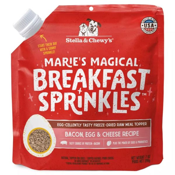 STELLA AND CHEWY'S: Marie’s Magical Breakfast Sprinkles Bacon, Egg & Cheese for Dogs, 7 oz