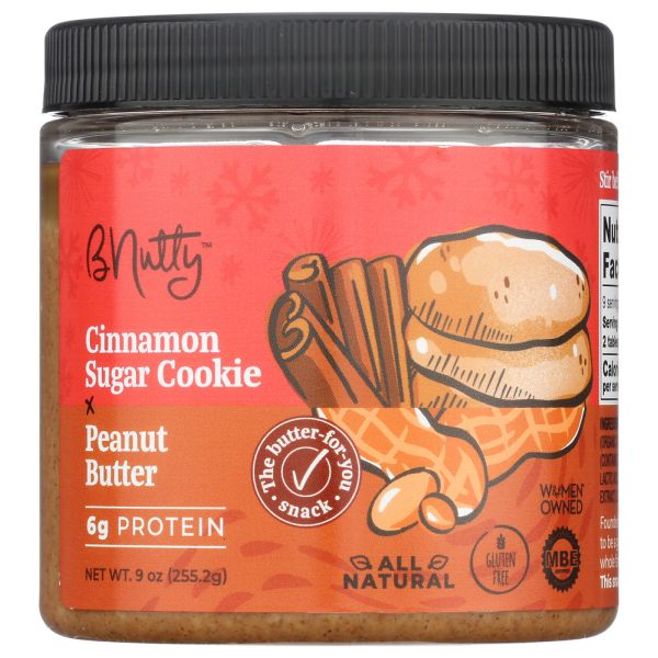 B NUTTY: Peanut Butter Cinnamon Sugar Cookies, 8 oz