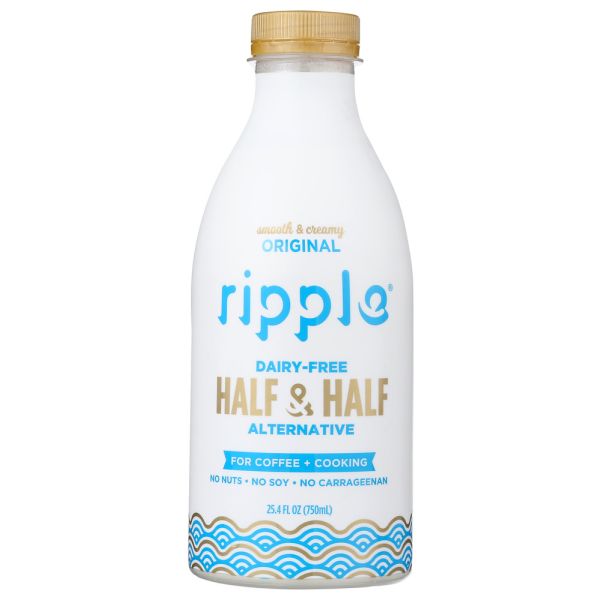 RIPPLE: Creamer Half & Half Orgnl, 25.4 oz