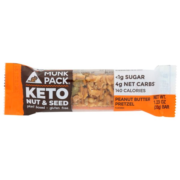 MUNK PACK: Peanut Butter Pretzel Keto Bar, 1.23 oz