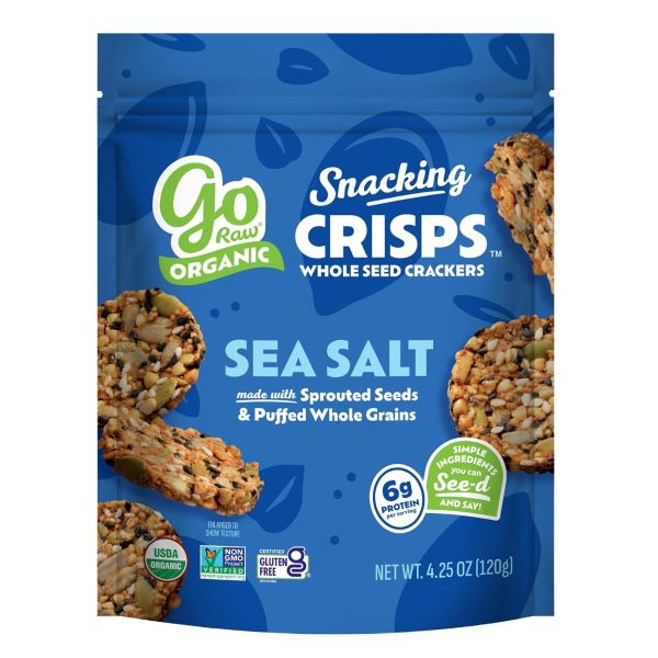 GO RAW: Sea Salt Snacking Organic Crisps, 4.25 oz