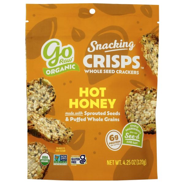 GO RAW: Hot Honey Organic Snacking Crisps, 4.25 oz