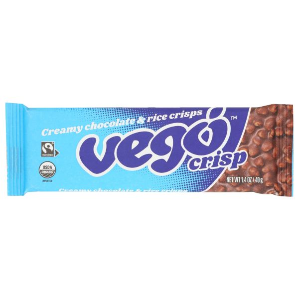 VEGO: Creamy chocolate And Rice Crisps, 1.4 oz