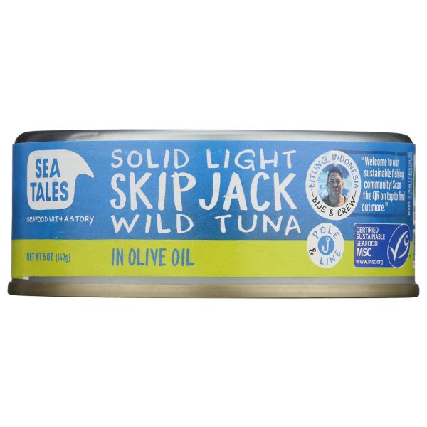 SEA TALES: Oil Olive Skipjack Tuna, 5 oz