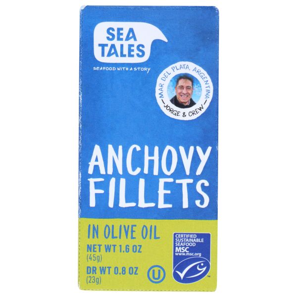 SEA TALES: Anchovy Fllts Msc Olv Oil, 1.6 oz
