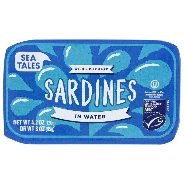SEA TALES: Sardines In Water, 4.2 oz