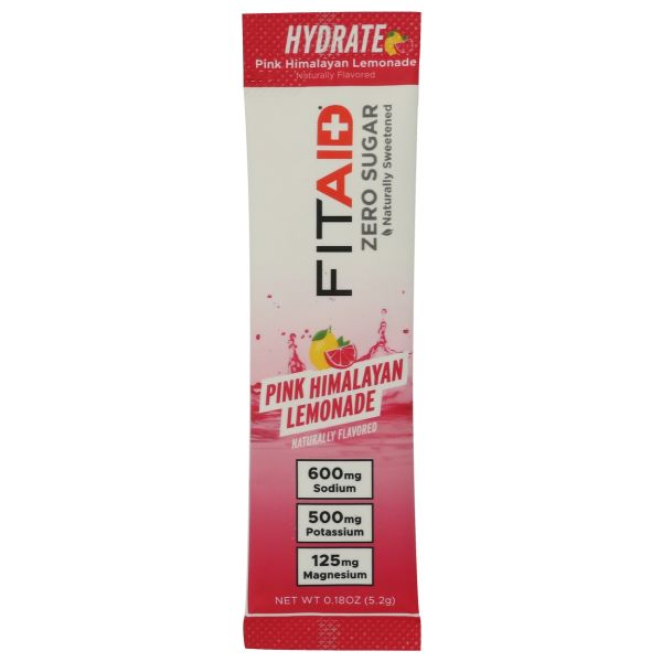 LIFEAID BEVERAGE: FitAid Pink Himalayan Hydrate Mix, 0.18 oz
