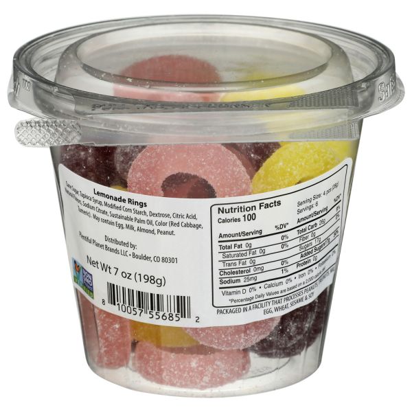 NO LABEL: Lemonade Ring Cup Non Gmo, 7 oz