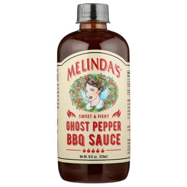 MELINDAS: Sauce Bbq Ghost Pepper, 16 OZ