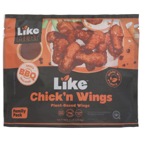 LIKE MEAT: Chicken Wings BBQ, 16 oz