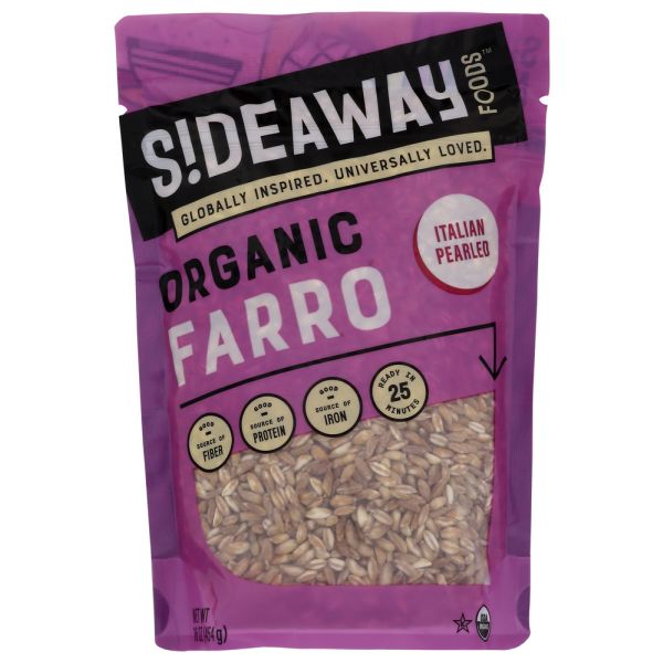 SIDEAWAY FOODS: Organic Farro, 16 oz