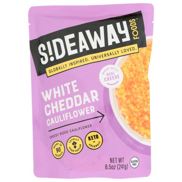 SIDEAWAY FOODS: White Cheddar Cauliflower, 8.5 oz