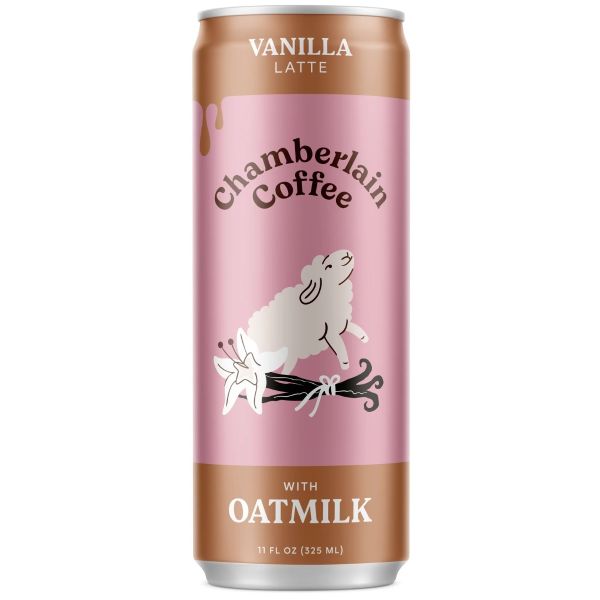 CHAMBERLAIN COFFEE: Vanilla Coffee Latte with Oatmilk, 11 fo