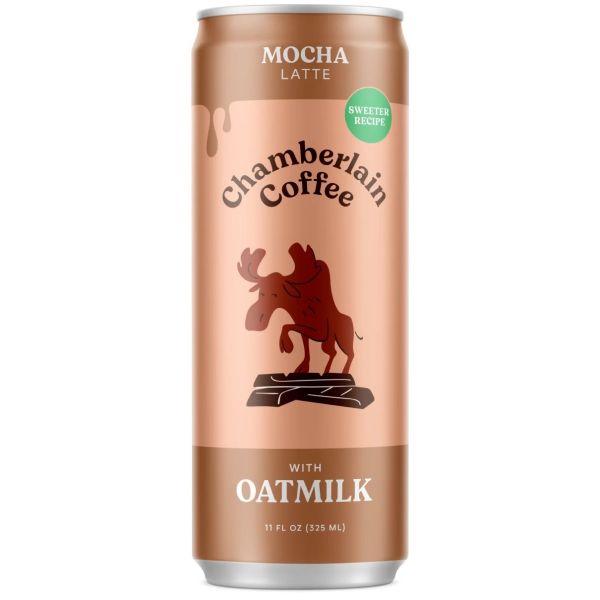 CHAMBERLAIN COFFEE: Mocha Coffee Latte with Oatmilk, 11 fo