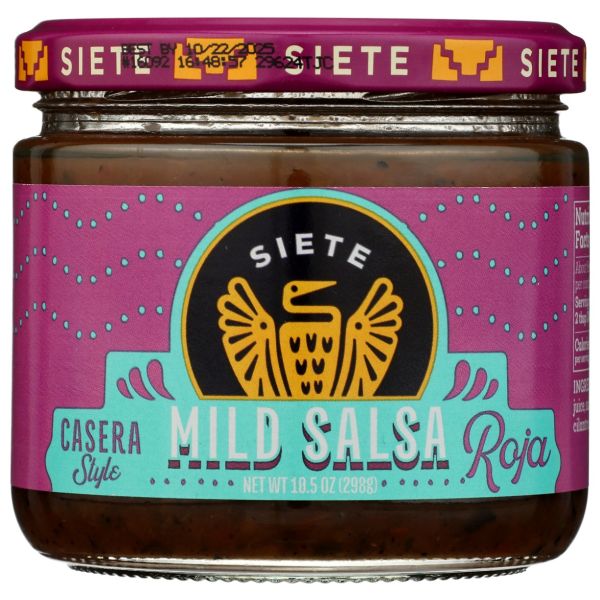 SIETE: Mild Salsa Roja, 10.5 oz