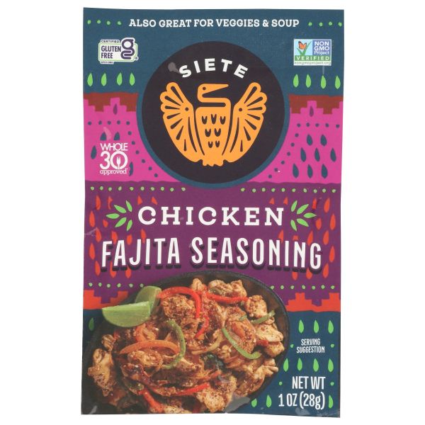 SIETE: Chicken Fajita Seasoning, 1 oz