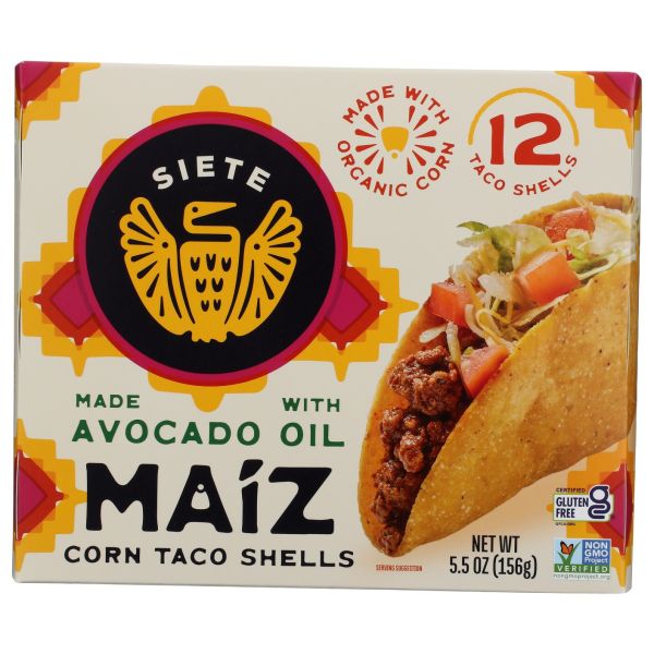 SIETE: Maiz Corn Taco Shells, 5.5 oz