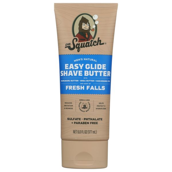 DR SQUATCH: Easy Glide Shave Butter Fresh Falls, 6 fo