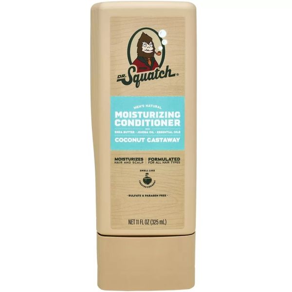 DR SQUATCH: Coconut Castaway Moisturizing Conditioner, 11 fo