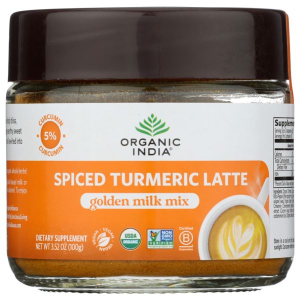 ORGANIC INDIA: Spiced Turmeric Latte, 3.5 oz