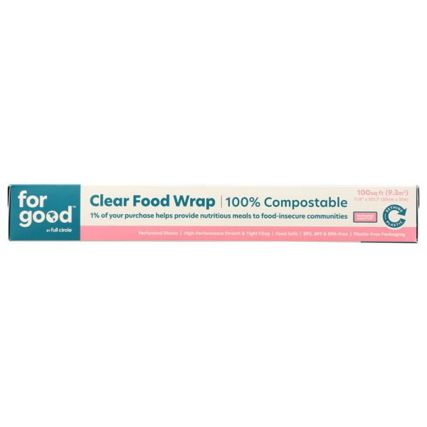 FOR GOOD: Cling Clear Food Wrap, 100 ft