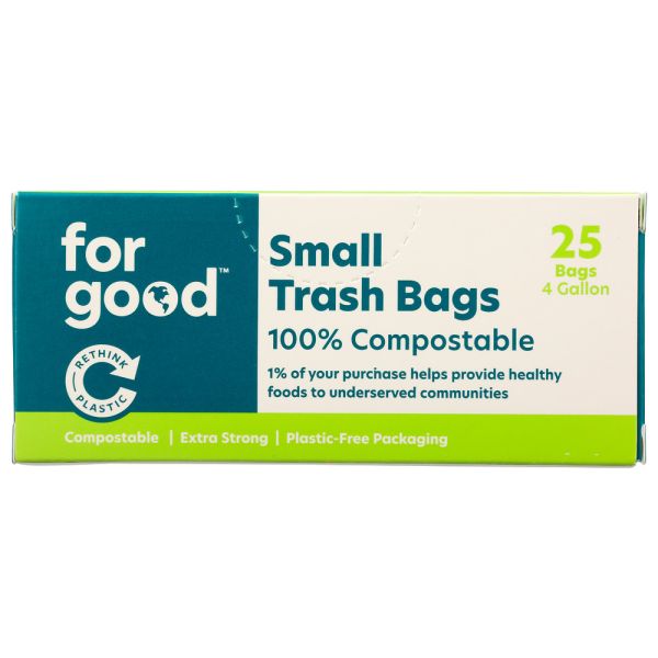 FOR GOOD: Small Trash Bags, 25 ct