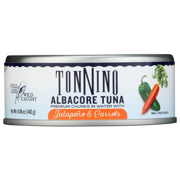 TONNINO: Albacore Tuna with Jalapeno and Carrots, 4.94 oz