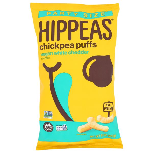 HIPPEAS: Vegan White Cheddar Puffs, 8 oz