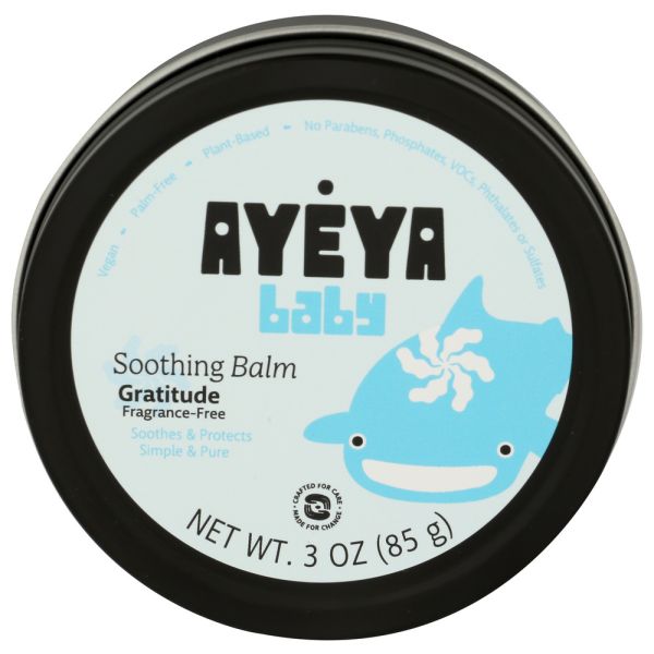 AYEYA: Baby Soothing Balm Gratitude Fragrance Free, 3 oz