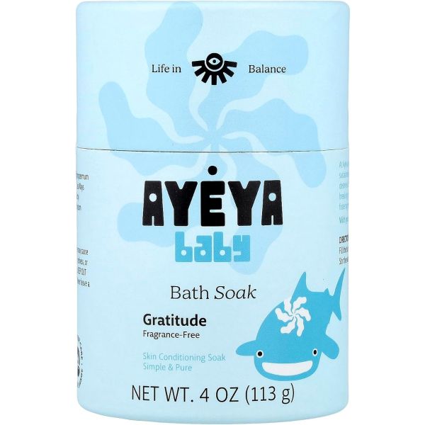 AYEYA: Baby Bath Soak Gratitude Fragrance Free, 4 oz