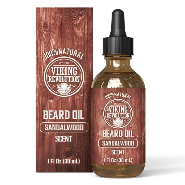 VIKING REVOLUTION: Sandalwood Beard Oil, 1 fo