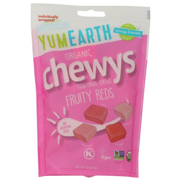 YUMEARTH: Organic Chewys Fruity Reds, 5 oz