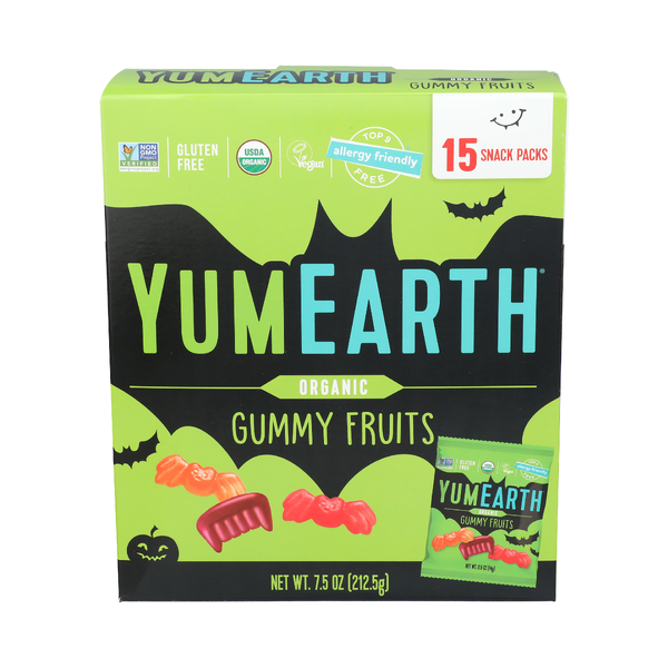 YUMEARTH: Organic Halloween Gummy Fruits, 7.5 oz