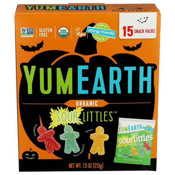 YUMEARTH: Organic Sour Littles Halloween Candy, 7.5 oz