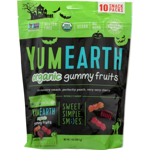 YUMEARTH: Halloween Organic Gummy Fruits, 8.73 oz