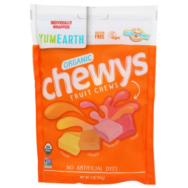YUMEARTH: Organic Chewys Fruit Chews, 5 oz