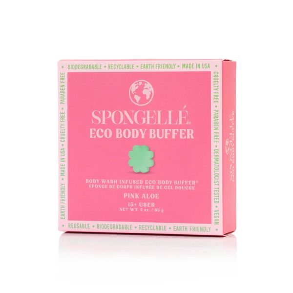 SPONGELLE: Pink Aloe Eco Body Buffer, 3 oz