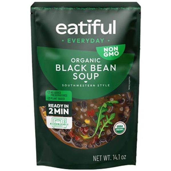 EATIFUL EVERYDAY: Organic Black Bean Soup, 14.1 oz