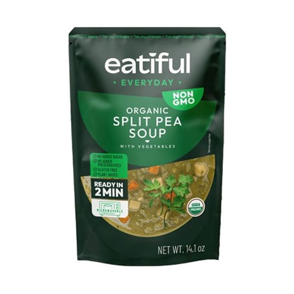 EATIFUL EVERYDAY: Organic Split Pea Soup, 14.1 oz