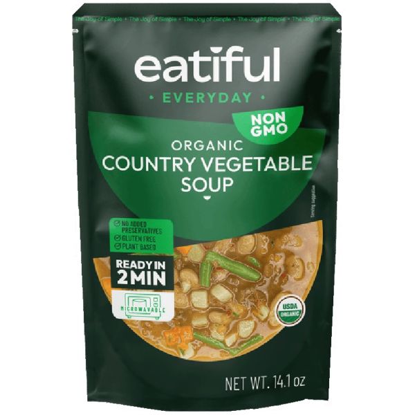EATIFUL EVERYDAY: Organic Country Vegetable Soup, 14.1 oz