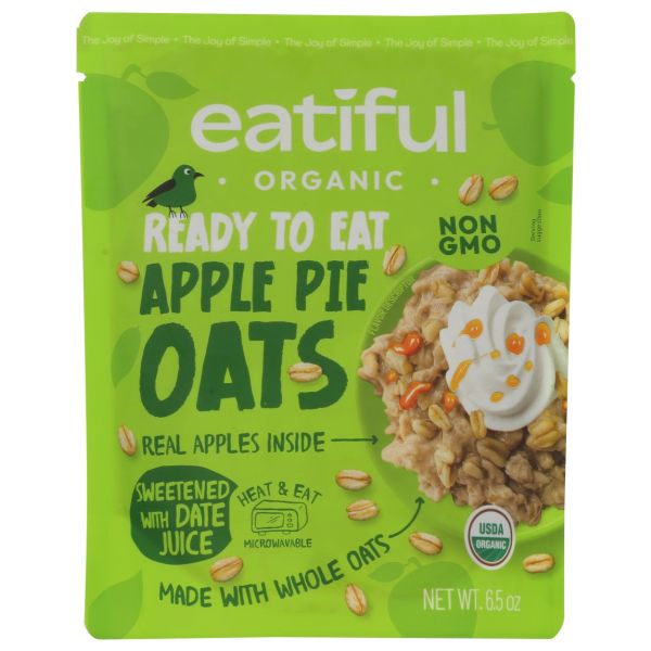 EATIFUL: Organic Apple Pie Oats Rte, 6.5 oz