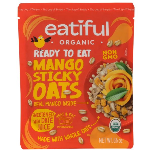 EATIFUL: Organic Mango Sticky Oats Rte, 6.5 oz