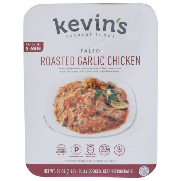 KEVINS NATURAL FOODS: Chicken Roasted Garlic, 16 oz