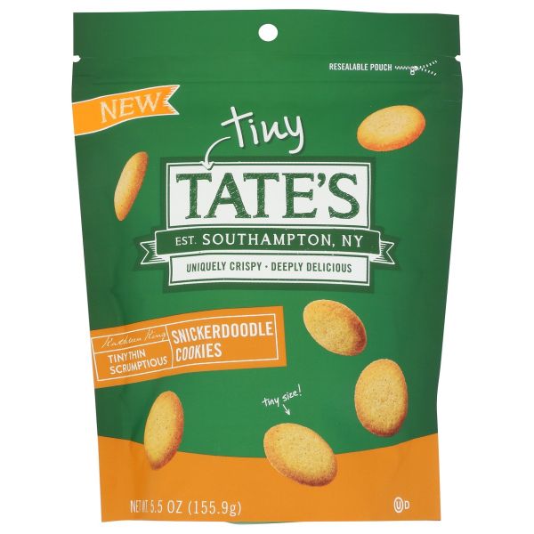 TATES: Tiny Thin Snickerdoodle Cookies, 5.5 oz